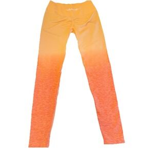 Alphalete Amplify Ombre Leggings Women's Medium Orange Gradient Booty Scrunch